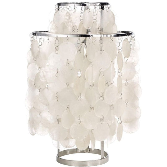 Verpan Fun 2TM Bordlampe – Krom & Perlemorsskaller | Designklassiker