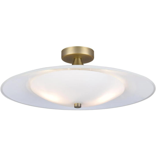 Baroni Loftlampe Ø45 Opal/antique