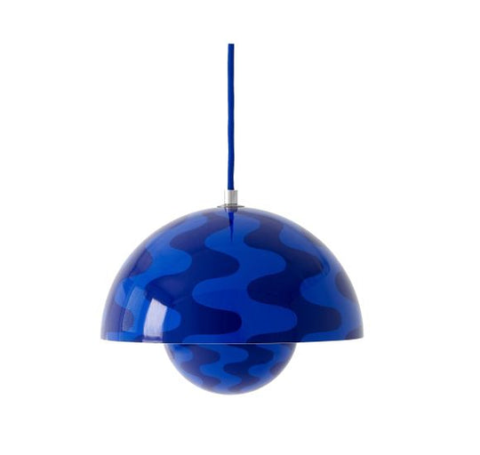 FLOWERPOT PENDEL VP1 COBOLT BLÅ OG TWILIGHT BLÅ PATTERN