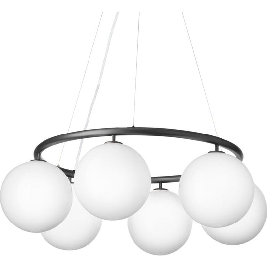 MIIRA 6 CIRKULÆR PENDEL STENGRÅ/OPAL