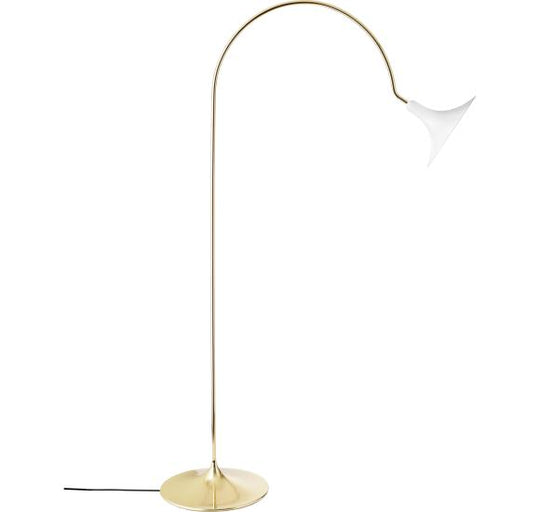 PETALII GULVLAMPE HVID/MESSING