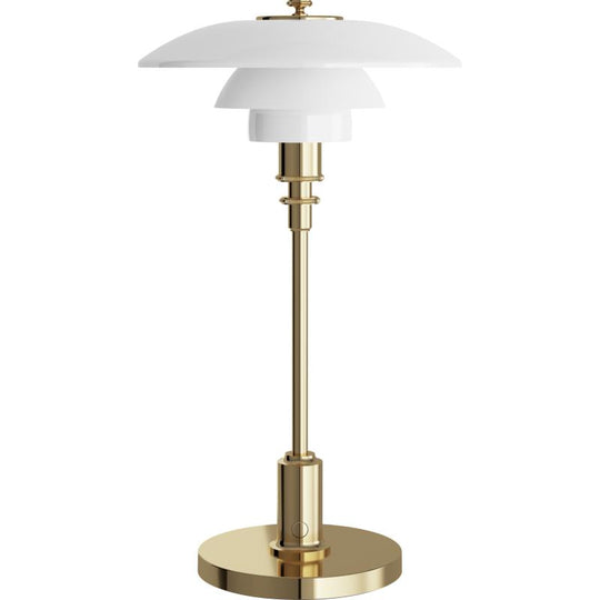 PH 2/1 PORTABLE - MESSING METALLISERET LED BORDLAMPE