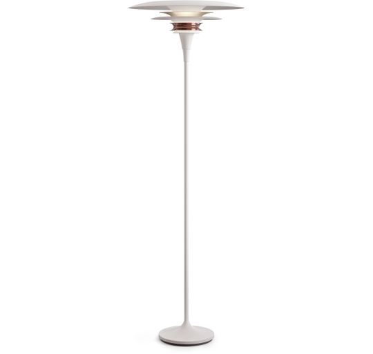 DIABLO GULVLAMPE Ø50 MAT HVID/ ROSE SILVER