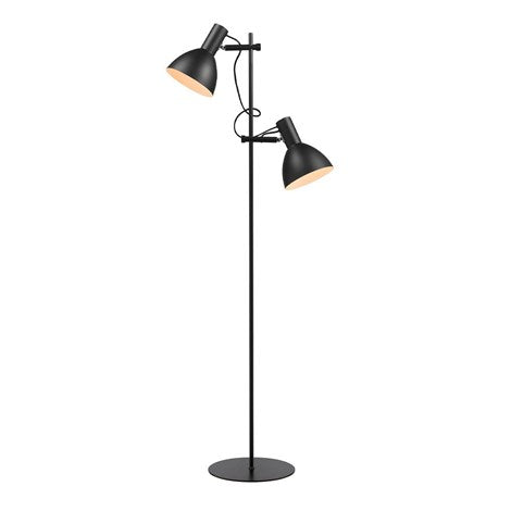BALTIMORE DOBBELT GULVLAMPE SORT