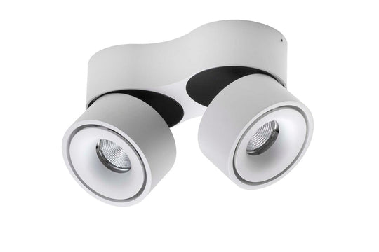 Easy W2100 Twin Loftlampe Hvid (Med LEDningshul)