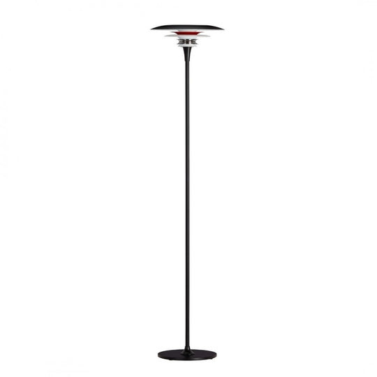 DIABLO GULVLAMPE Ø30 MAT SORT/BLANK RØD