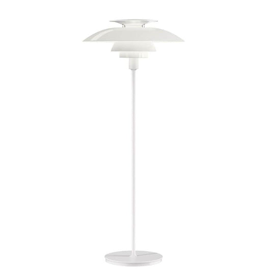 PH 80 Gulvlampe Opal - Hvid Med Dæmp