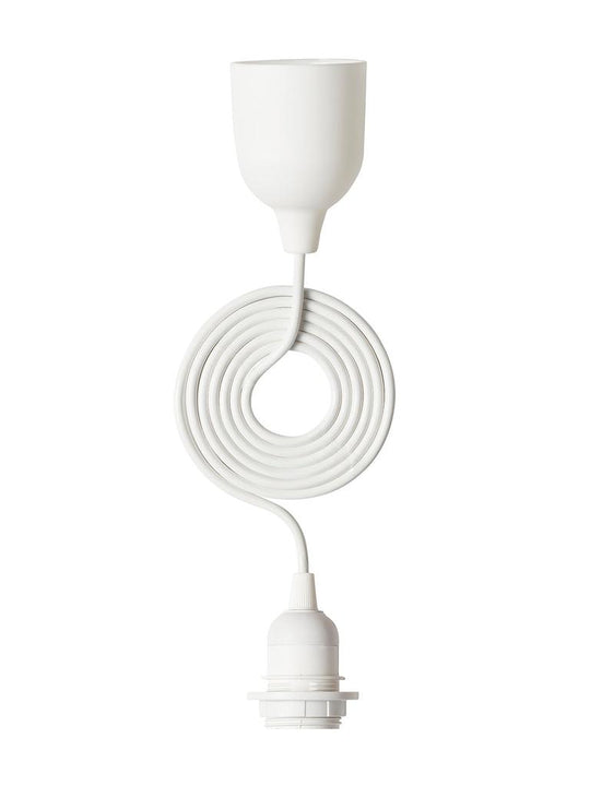 Hvid E27 Fatningssæt – Praktisk og elegant el-ophæng med 1,8 m ledning