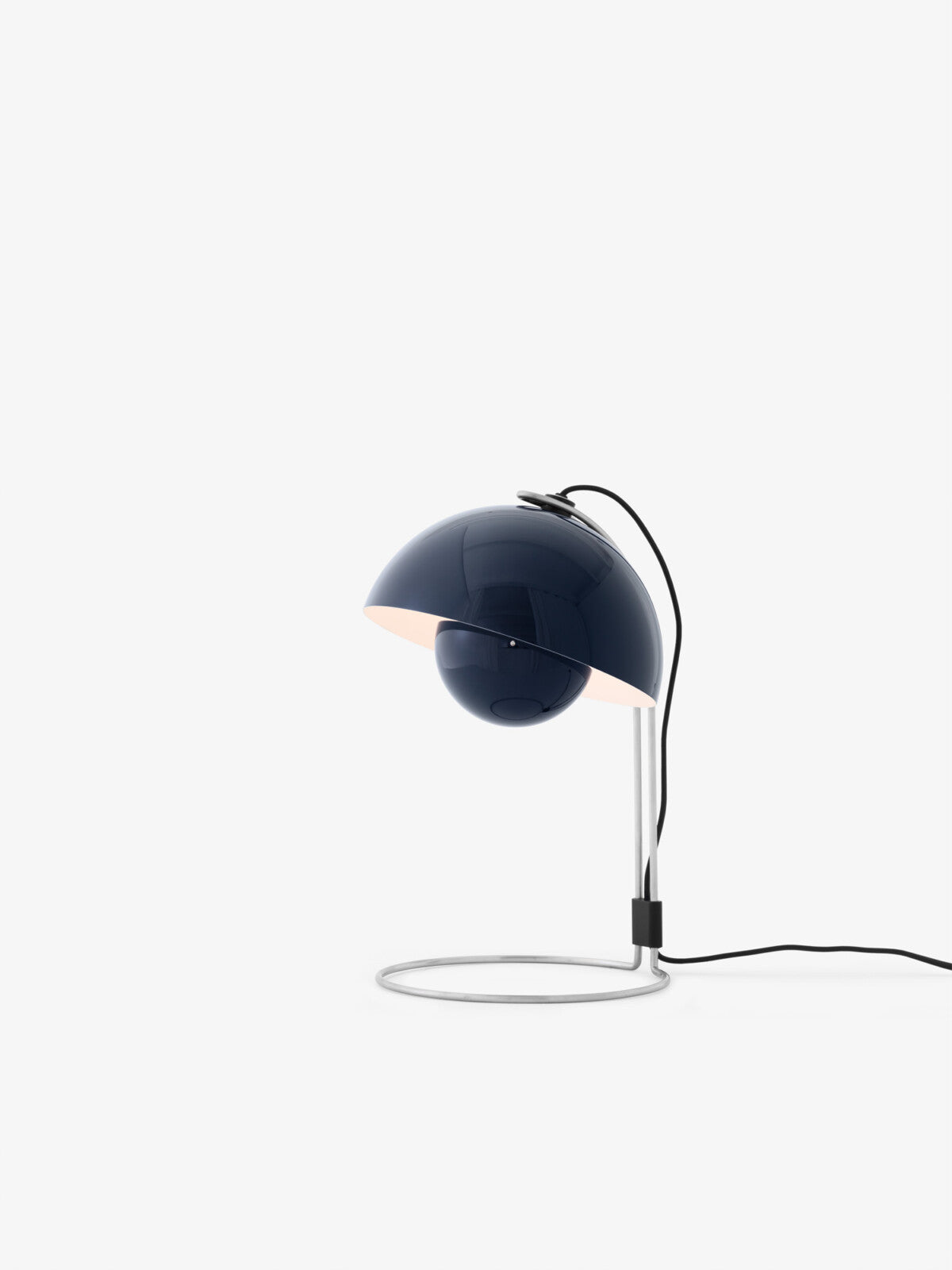 FLOWERPOT VP4 - BORDLAMPE - BLUE STEEL