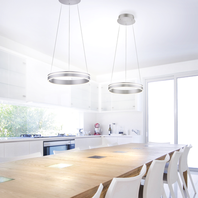 Q-VITO RUND PENDEL Ø40 BØRSTET ALUMINIUM LED
