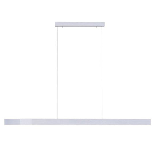 PURE LUME LANGBORDSPENDEL MED UDTRÆK BØRSTET ALUMINIUM LED LYS OP/NED