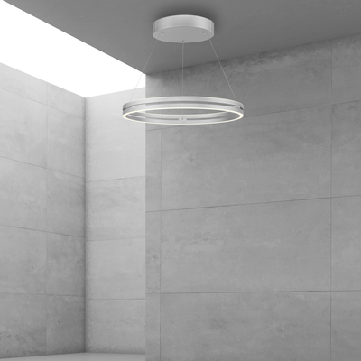 PURE E-LOOP PENDEL MED MOTOR HEJS BØRSTET ALUMINIUM LED