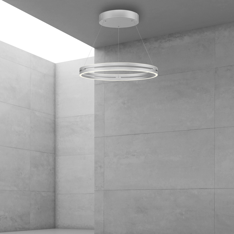 PURE E-LOOP PENDEL MED MOTOR HEJS BØRSTET ALUMINIUM LED