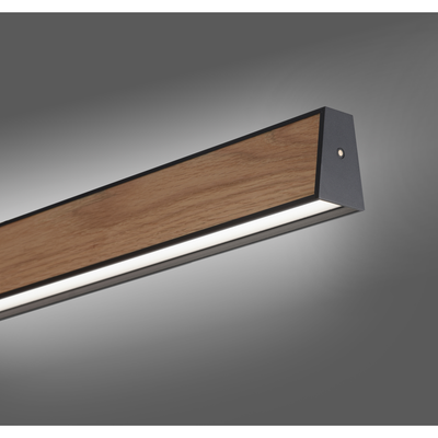 PURE E-MOTION LANGBORDSPENDEL MED MOTOR HEJS NATUR TRÆ/ SORT LED