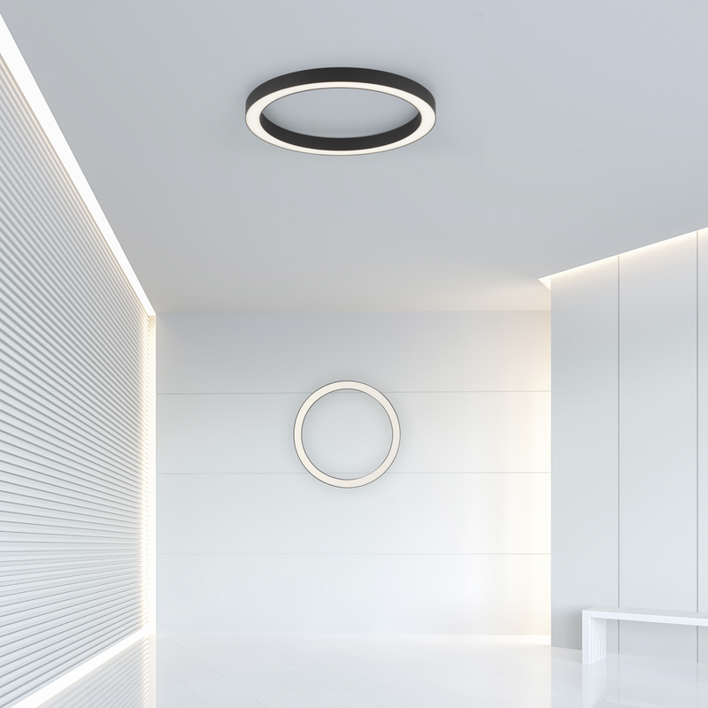 PURE-LINES LOFTSLAMPE LED BØRSTET ALU MED FJERNBETJENING