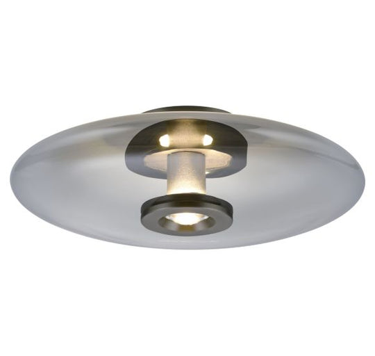 Pure Vitrum Loft-/Væglampe Ø45 – Paul Neuhaus (Røgfarvet Glas, LED)