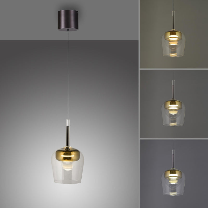 Q-CON GLASPENDEL Ø21 MED COMFORT HEJS GULD