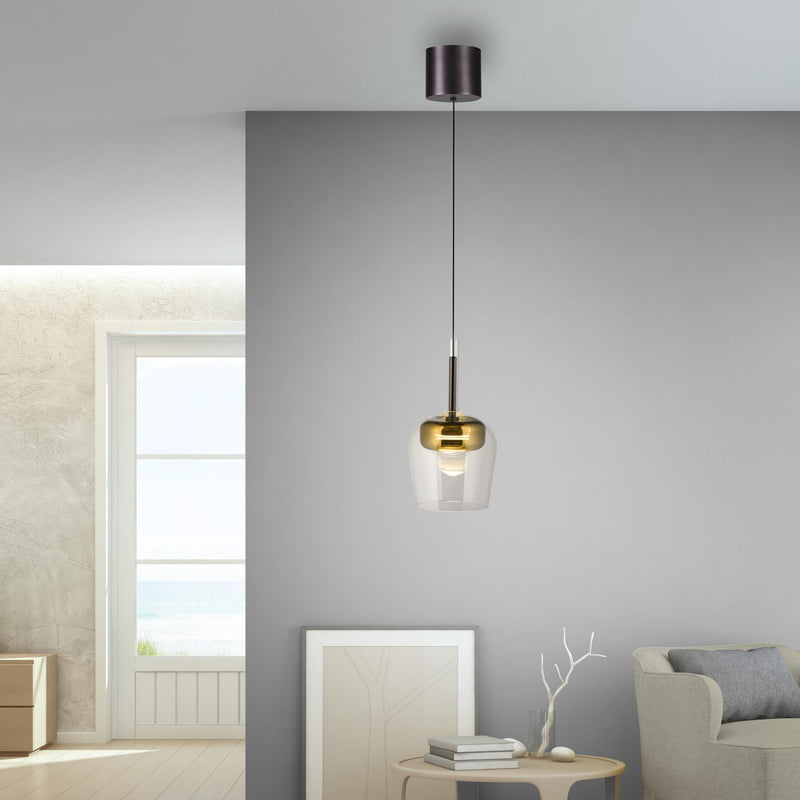 Q-CON GLASPENDEL Ø21 MED COMFORT HEJS GULD