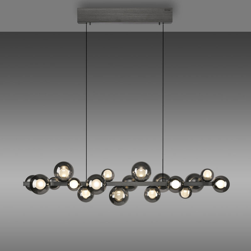 PURE E-POPUP LANGBORDSPENDEL 115 CM GLAS MØRKEGRÅ