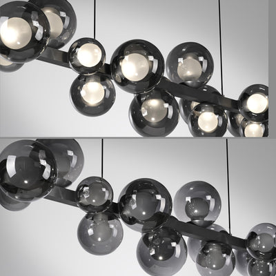 PURE E-POPUP LANGBORDSPENDEL 115 CM GLAS MØRKEGRÅ
