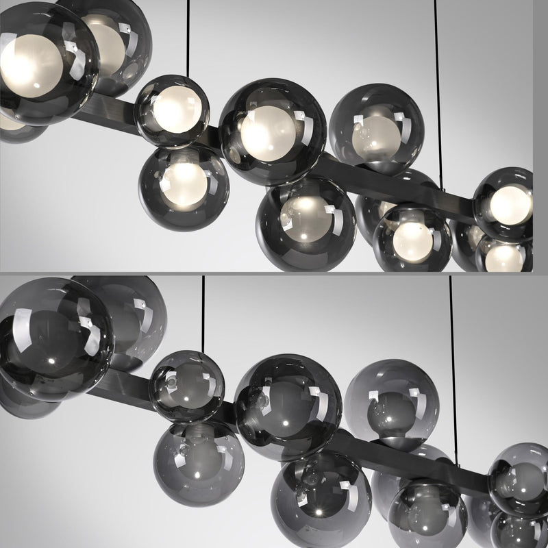 PURE E-POPUP LANGBORDSPENDEL 115 CM GLAS MØRKEGRÅ