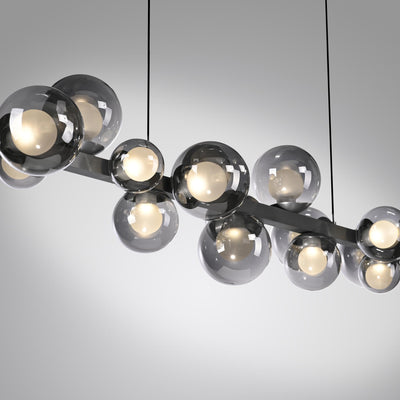 PURE E-POPUP LANGBORDSPENDEL 115 CM GLAS MØRKEGRÅ