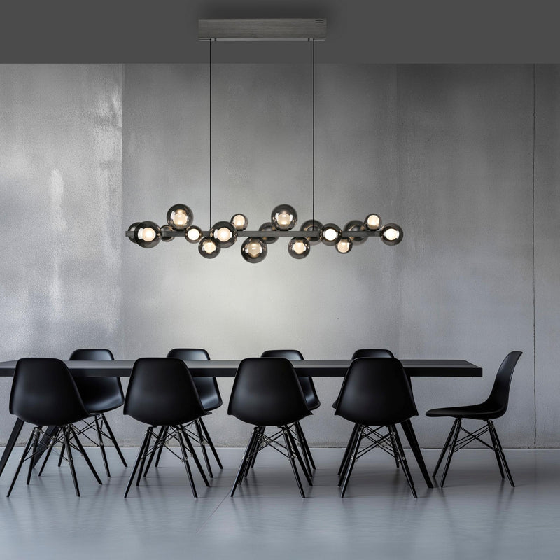 PURE E-POPUP LANGBORDSPENDEL 115 CM GLAS MØRKEGRÅ