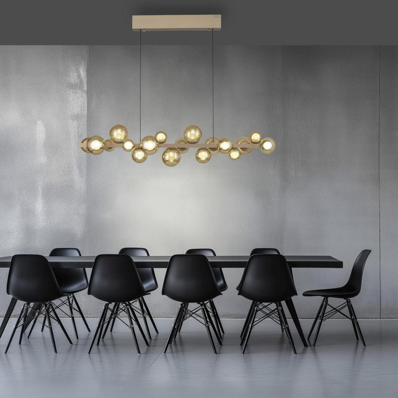 PURE E-POPUP LANGBORDSPENDEL 115 CM GLAS CHAMPAGNE
