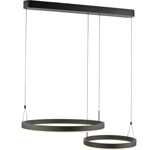 Esko Langbordspendel med 2 LED-Ringe – 90 cm, Dæmpbar & Farvetemperaturjusterbar