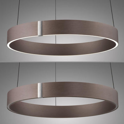 PURE E-CLIPSE PENDEL MED HEJS Ø50 MØRK METAL BRUN