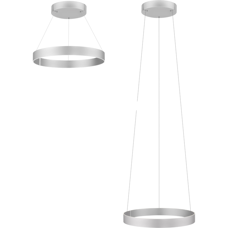 PURE E-CLIPSE PENDEL MED MOTOR HEJS BØRSTE ALUMINIUM LED