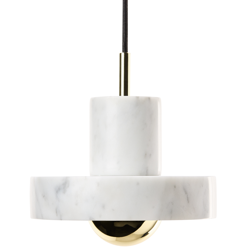 STONE PENDEL MARMOR/MESSING LED