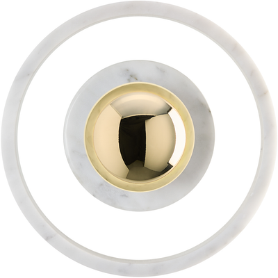 STONE VÆGLAMPE MARMOR/MESSING LED