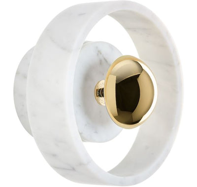 STONE VÆGLAMPE MARMOR/MESSING LED