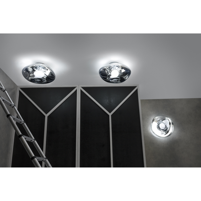 MELT SURFACE VÆGLAMPE SØLV LED Ø50