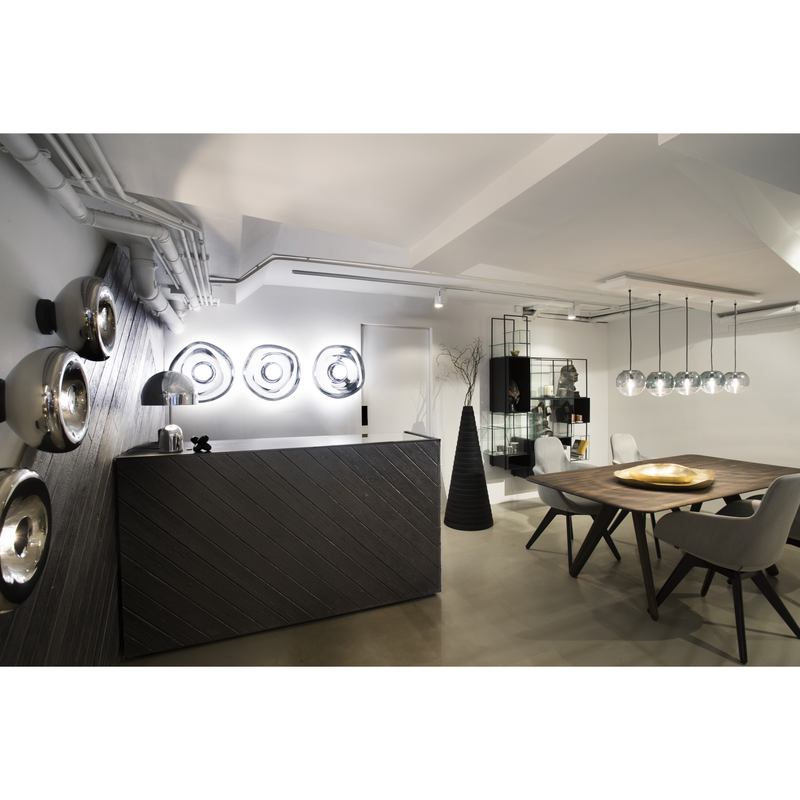 MELT SURFACE VÆGLAMPE SØLV LED Ø50