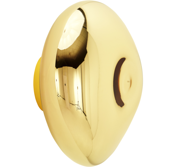 MELT SURFACE VÆGLAMPE GULD LED Ø50