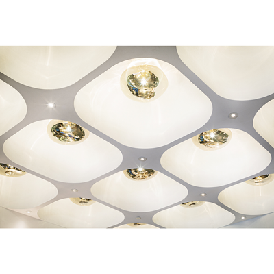 MELT SURFACE VÆGLAMPE GULD LED Ø50