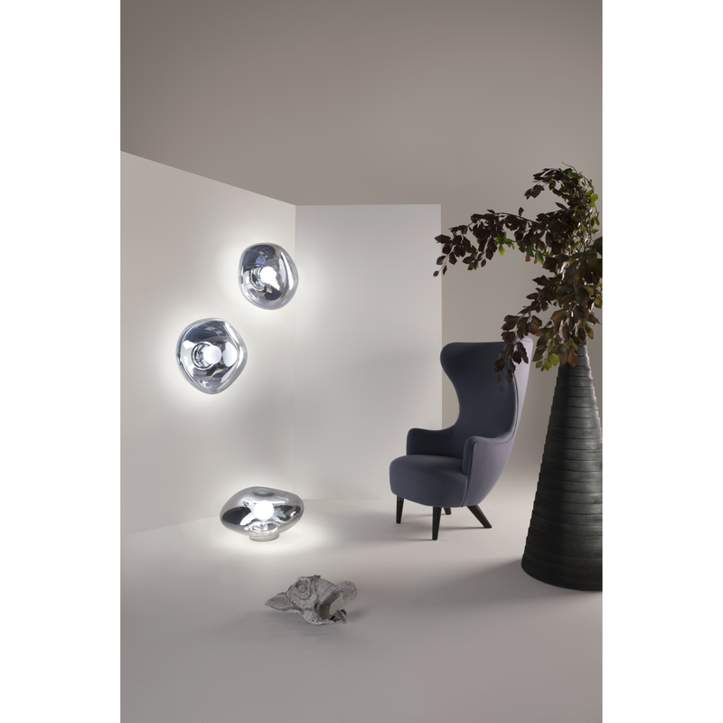 MELT SURFACE VÆGLAMPE RØGET LED Ø50