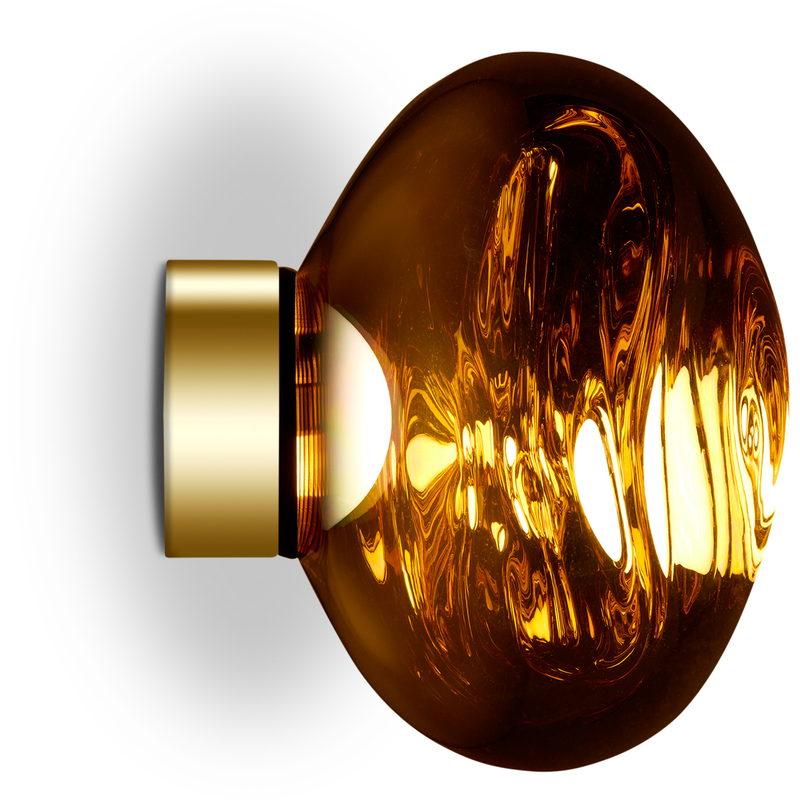 MELT SURFACE MINI VÆGLAMPE GULD LED
