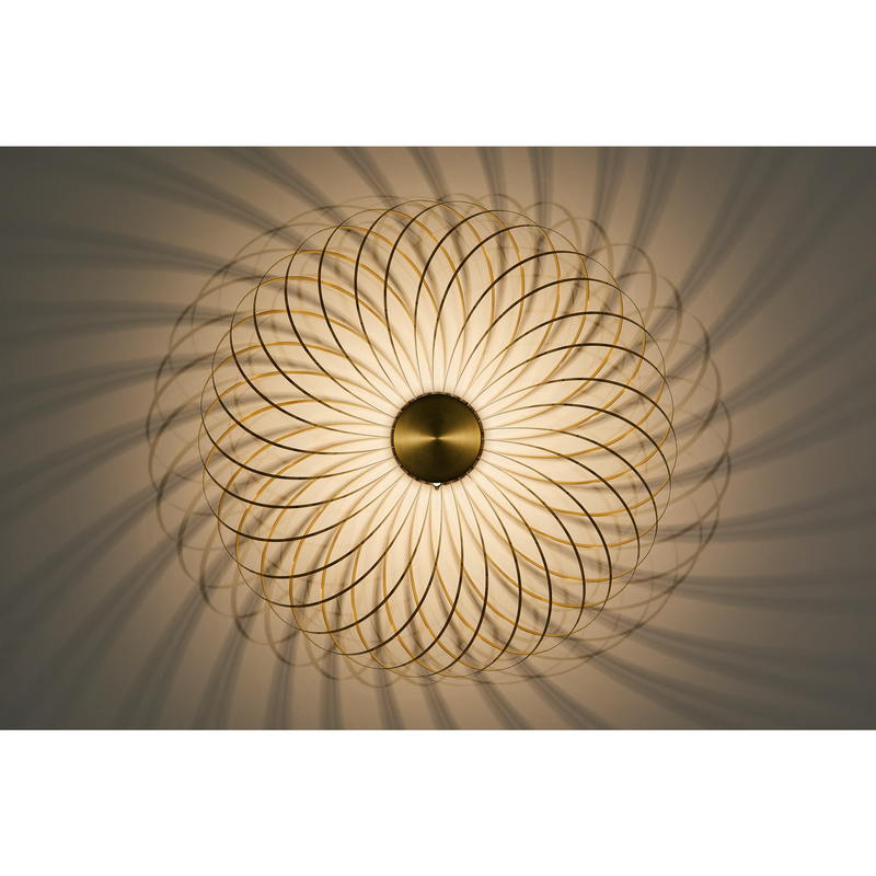 SPRING SURFACE VÆGLAMPE MESSING LED