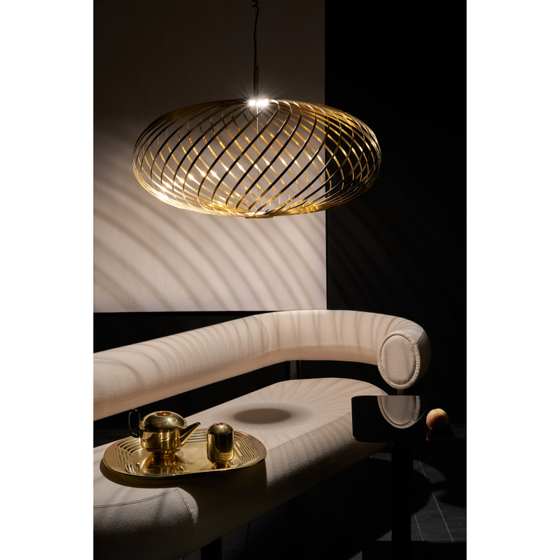 SPRING PENDEL MEDIUM MESSING LED