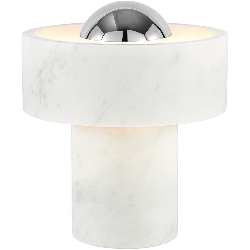 STONE PORTABLE MARMOR/SØLV LED