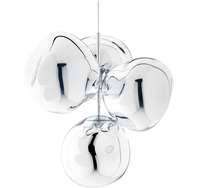 MELT LYSEKRONE MINI SØLV LED