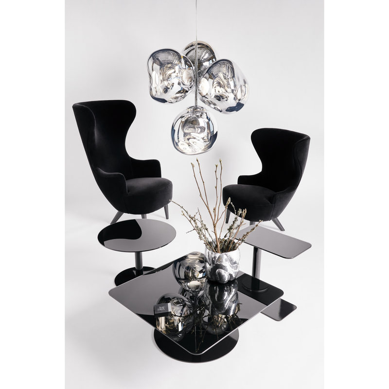 MELT LYSEKRONE MINI SØLV LED