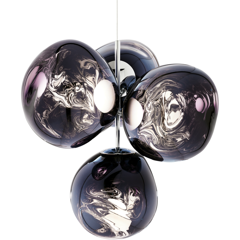 MELT LYSEKRONE MINI RØGET LED