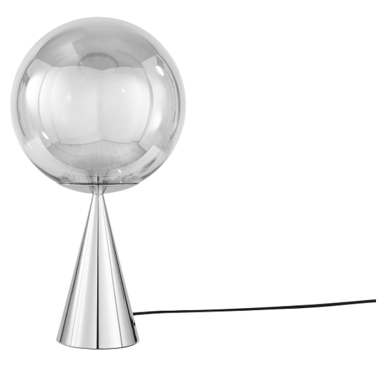 GLOBE FAT BORDLAMPE SØLV/SØLV LED