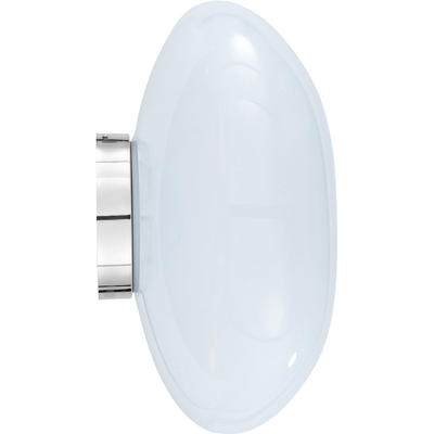 MELT SURFACE VÆGLAMPE OPAL/SØLV LED Ø50