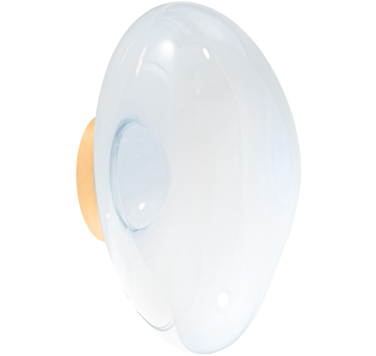 MELT SURFACE VÆGLAMPE OPAL/GULD LED Ø50