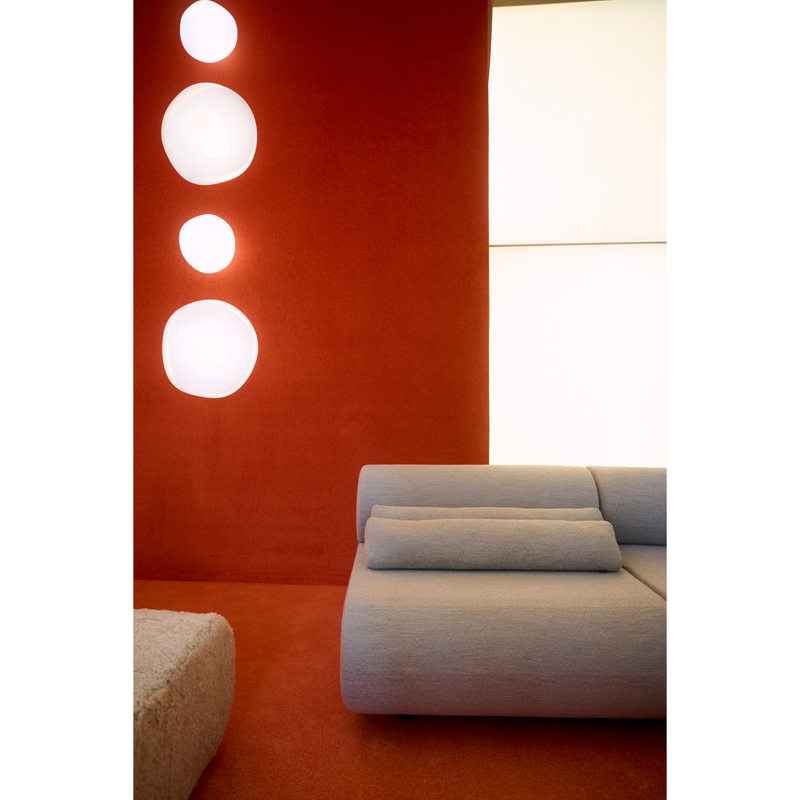 MELT SURFACE VÆGLAMPE OPAL/GULD LED Ø50